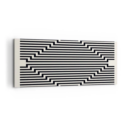Tablou pe pânză - Iluzie geometrică - 100x40 cm