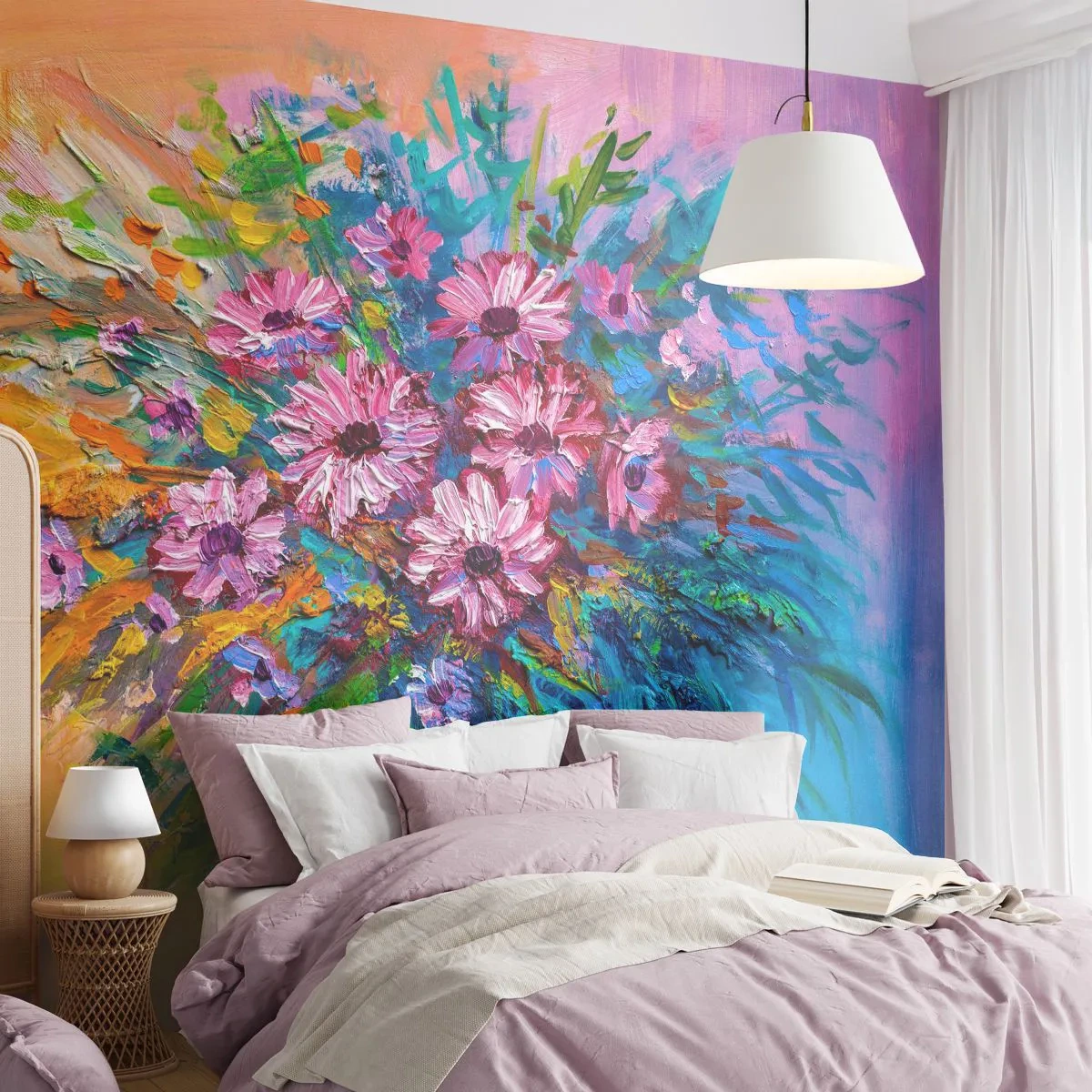 Tapet Autoadeziv Deluxe Sticker - Energia vieții - Flori, Buchet de flori, Grădină - 250x175 cm