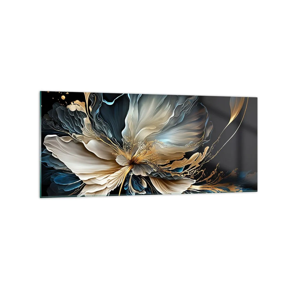 Tablou pe sticlă - Povestea unei flori de iubire - 120x50 cm