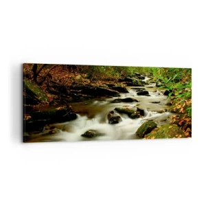 Tablou pe pânză - Ca argintul lichid - 100x40 cm