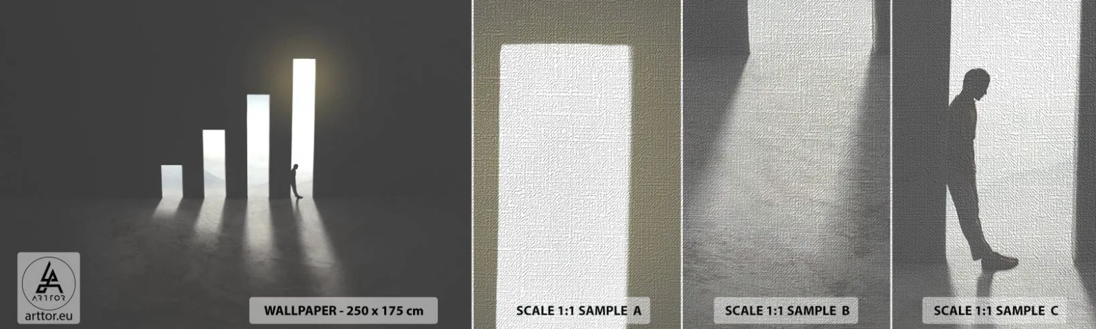 Mostră tapet Premium Canvas - Succesul - o impresie - Afaceri, Arhitectură, Om - 100x30 cm