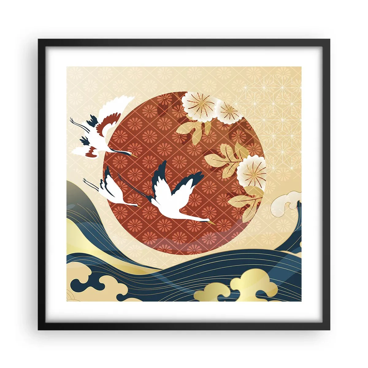 Poster în ramă neagră - O fabulă japoneză - 50x50 cm