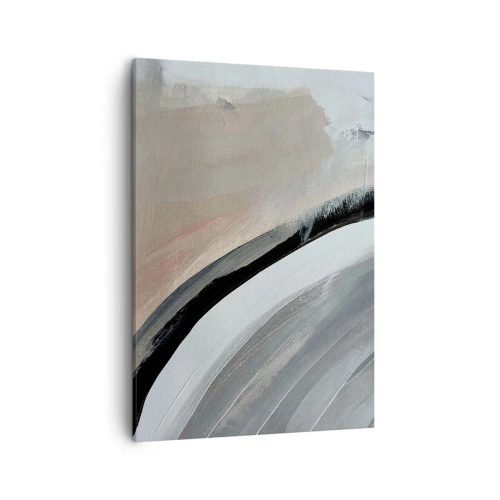 Tablou pe pânză - Compoziție: arc de negru și gri - 50x70 cm