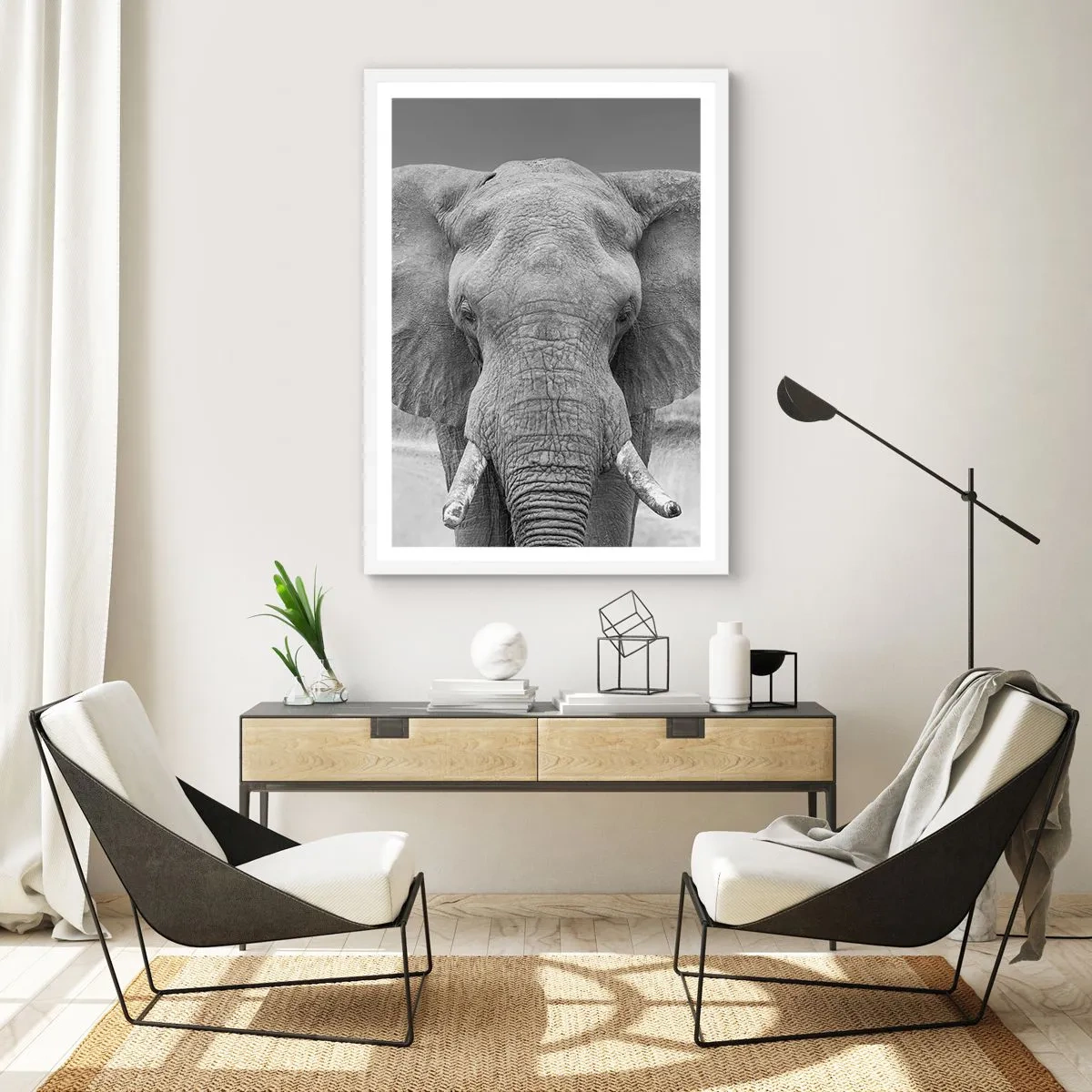 Poster în ramă albă - Bun venit în lumea mea - 70x100 cm