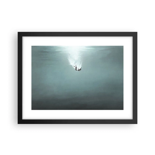 Poster în ramă neagră - În îmbrățișarea oceanului - 40x30 cm