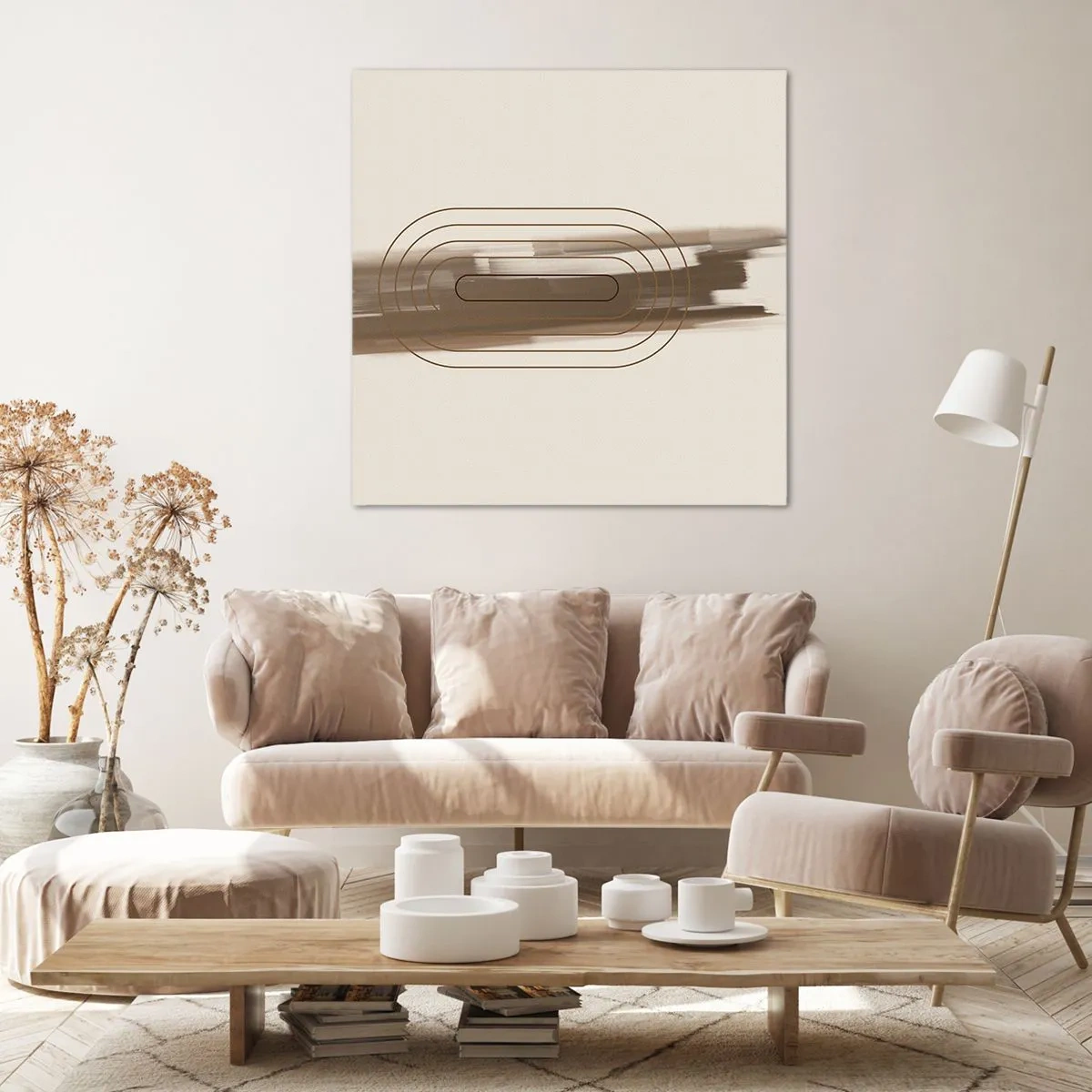 Tablou pe pânză - O adiere de gri - 70x70 cm