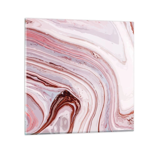 Tablou pe sticlă - Drept înainte, apoi dreapta jos - 30x30 cm