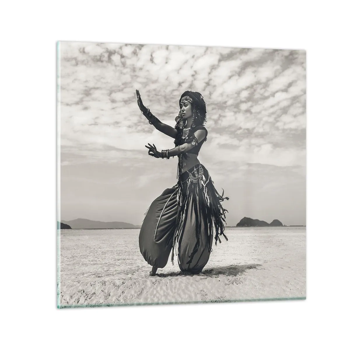 Tablou pe sticlă - Dansul insulelor sudice - 70x70 cm