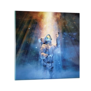 Tablou pe sticlă - În cele din urmă am ajuns - 30x30 cm