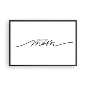 Poster în ramă neagră - Mare emoție - 91x61 cm