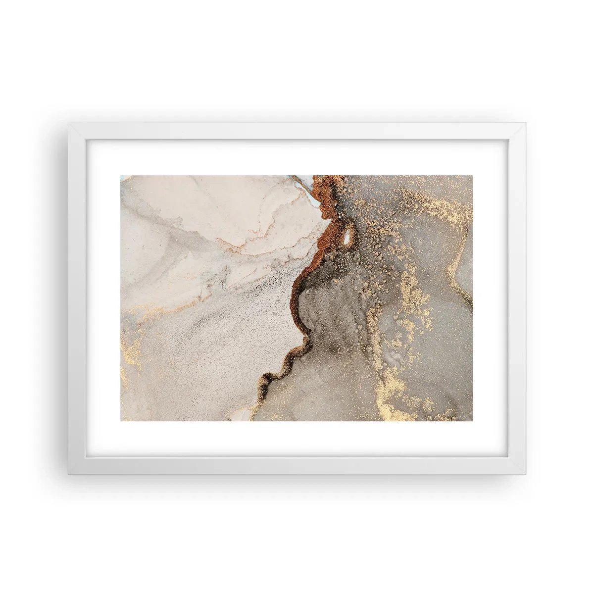 Poster în ramă albă - La granița culorilor - 40x30 cm