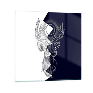 Tablou pe sticlă - Lupta și unitatea contrariilor - 60x60 cm