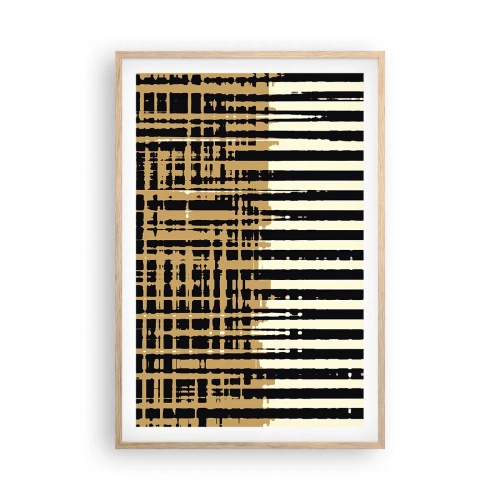 Poster în ramă de stejar deschis - Abstracție arhitecturală - 61x91 cm
