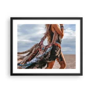 Poster în ramă neagră - Iubita șamanului - 50x40 cm