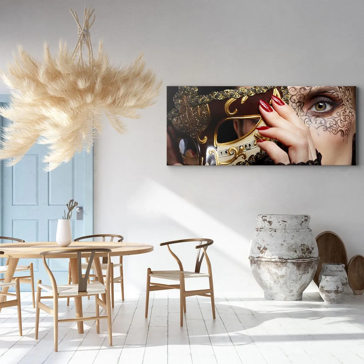 Tablou pe pânză - Lumea mea este barocă - 90x30 cm