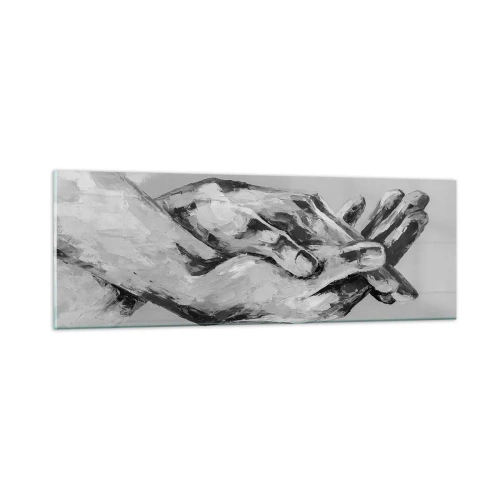 Tablou pe sticlă - Începutul... - 90x30 cm