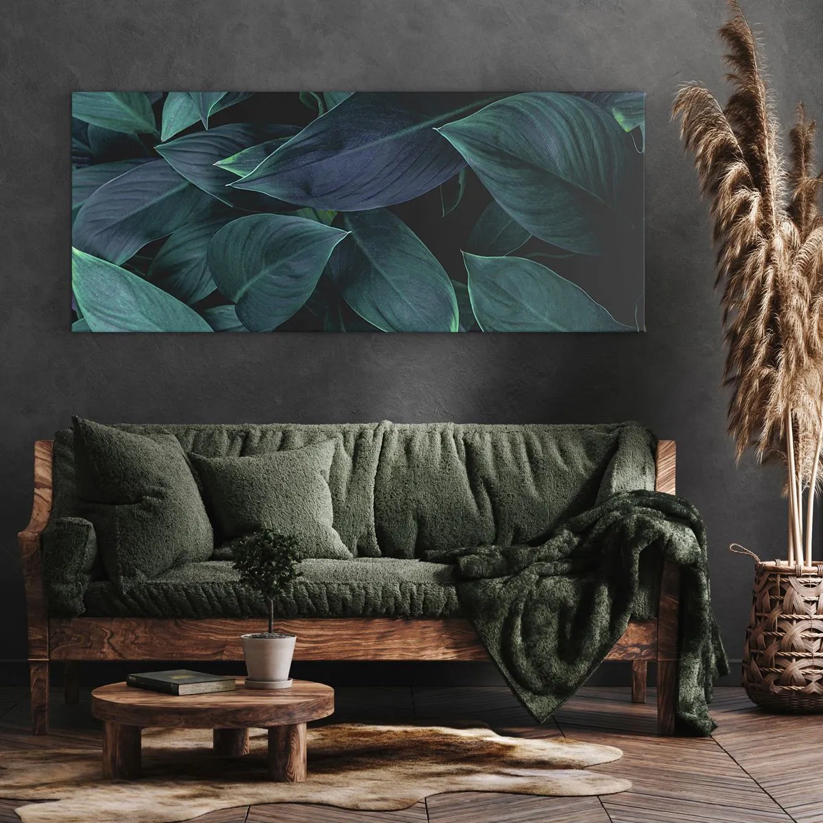 Tablou pe pânză - Verdeața în sine - 100x40 cm