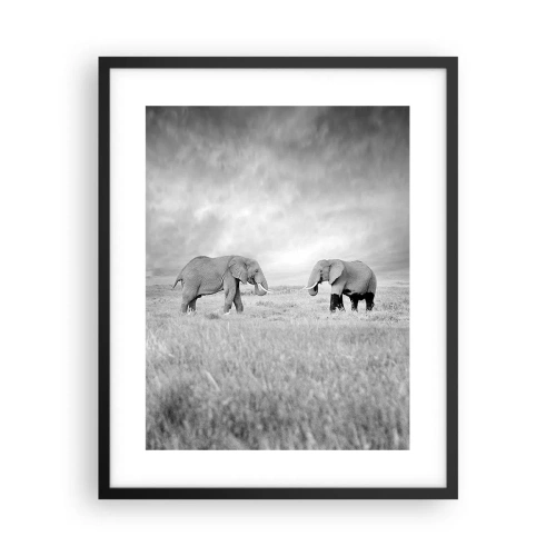 Poster în ramă neagră - Griul elefantin este frumos - 40x50 cm