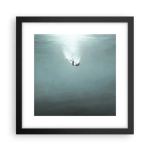 Poster în ramă neagră - În îmbrățișarea oceanului - 30x30 cm