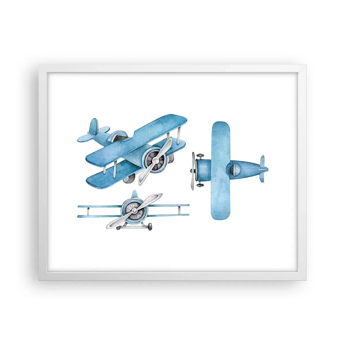 Poster în ramă albă - Un învingător înnăscut - 50x40 cm