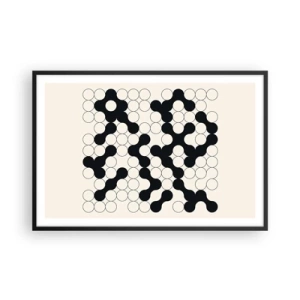 Poster în ramă neagră - Joc chinezesc - o variație - 91x61 cm