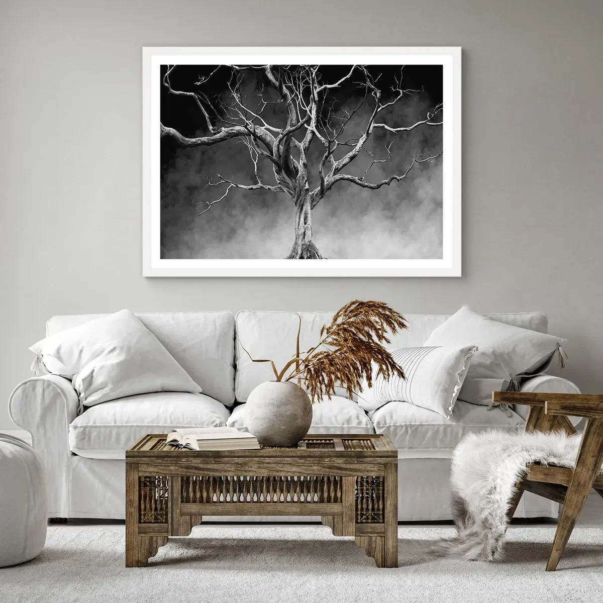 Poster în ramă albă - Primare și sacre - 100x70 cm