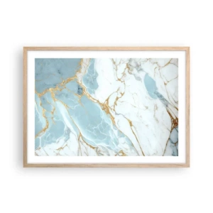 Poster în ramă de stejar deschis - Bogăția pietrei - 70x50 cm