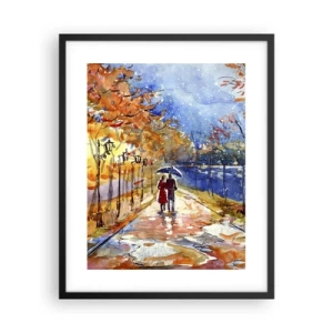 Poster în ramă neagră - Împreună până la limita de timp - 40x50 cm