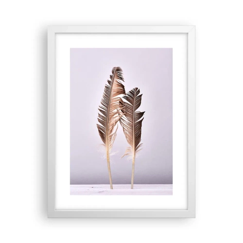 Poster în ramă albă - Împotriva neantului - 30x40 cm