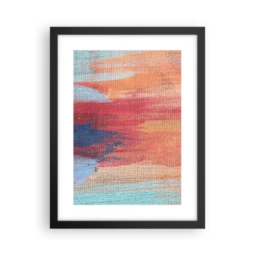 Poster în ramă neagră - Plutind prin curcubeu - 30x40 cm