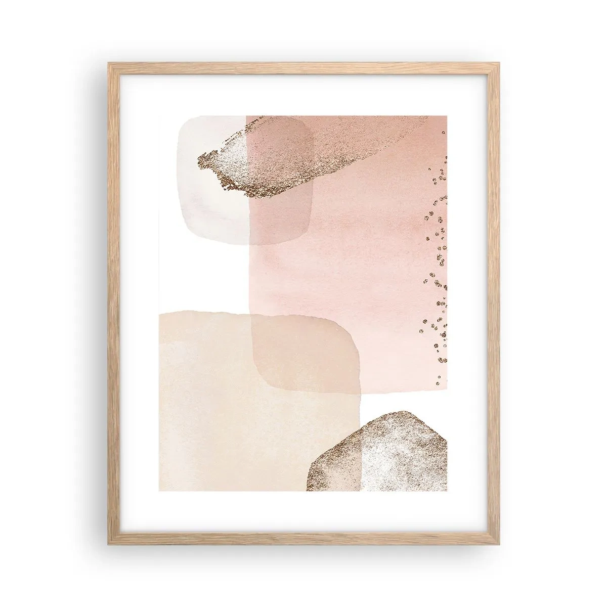 Poster în ramă de stejar deschis - O privire prin culoare - 40x50 cm