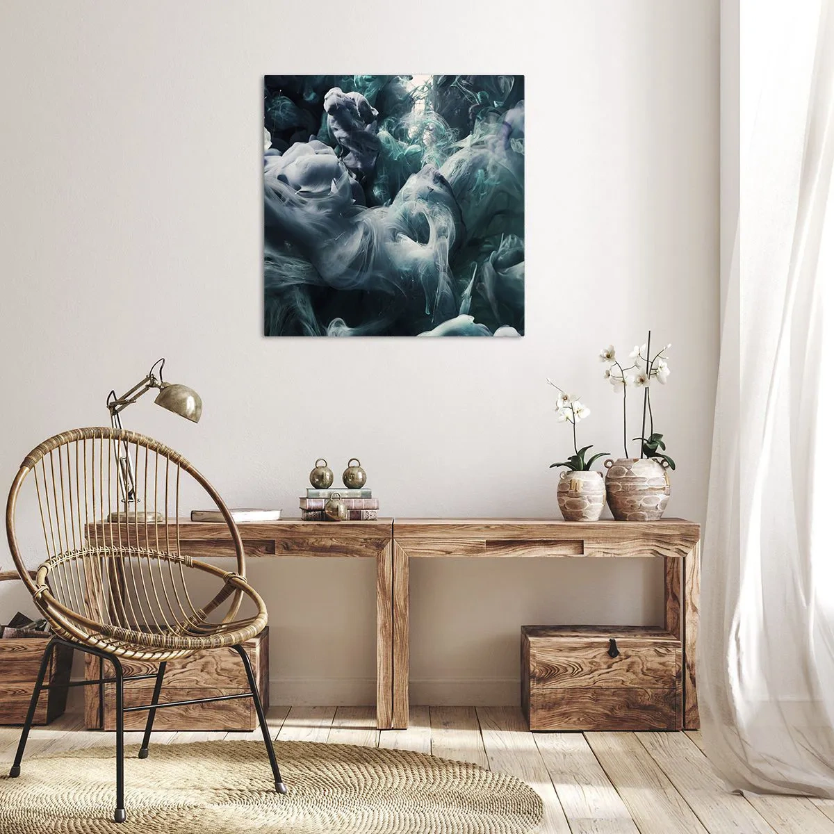 Tablou pe pânză - Mișcarea culorilor - 70x70 cm