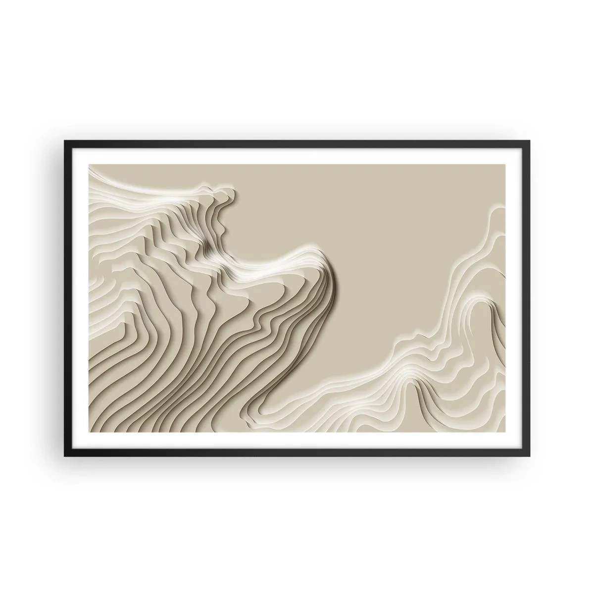 Poster în ramă neagră - Topografia artei - 91x61 cm