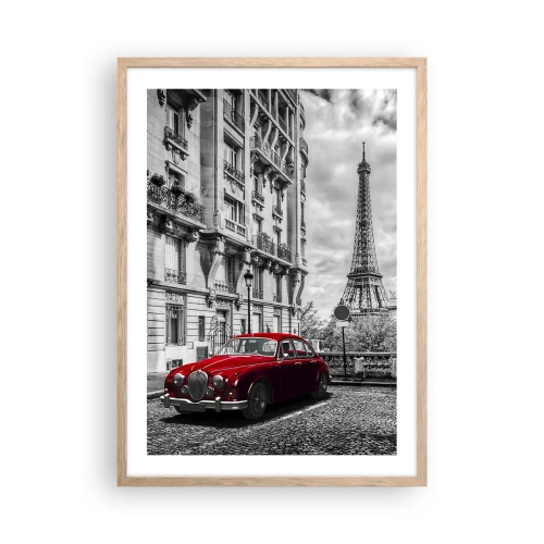 Poster în ramă de stejar deschis - Prădător în oraș - 50x70 cm