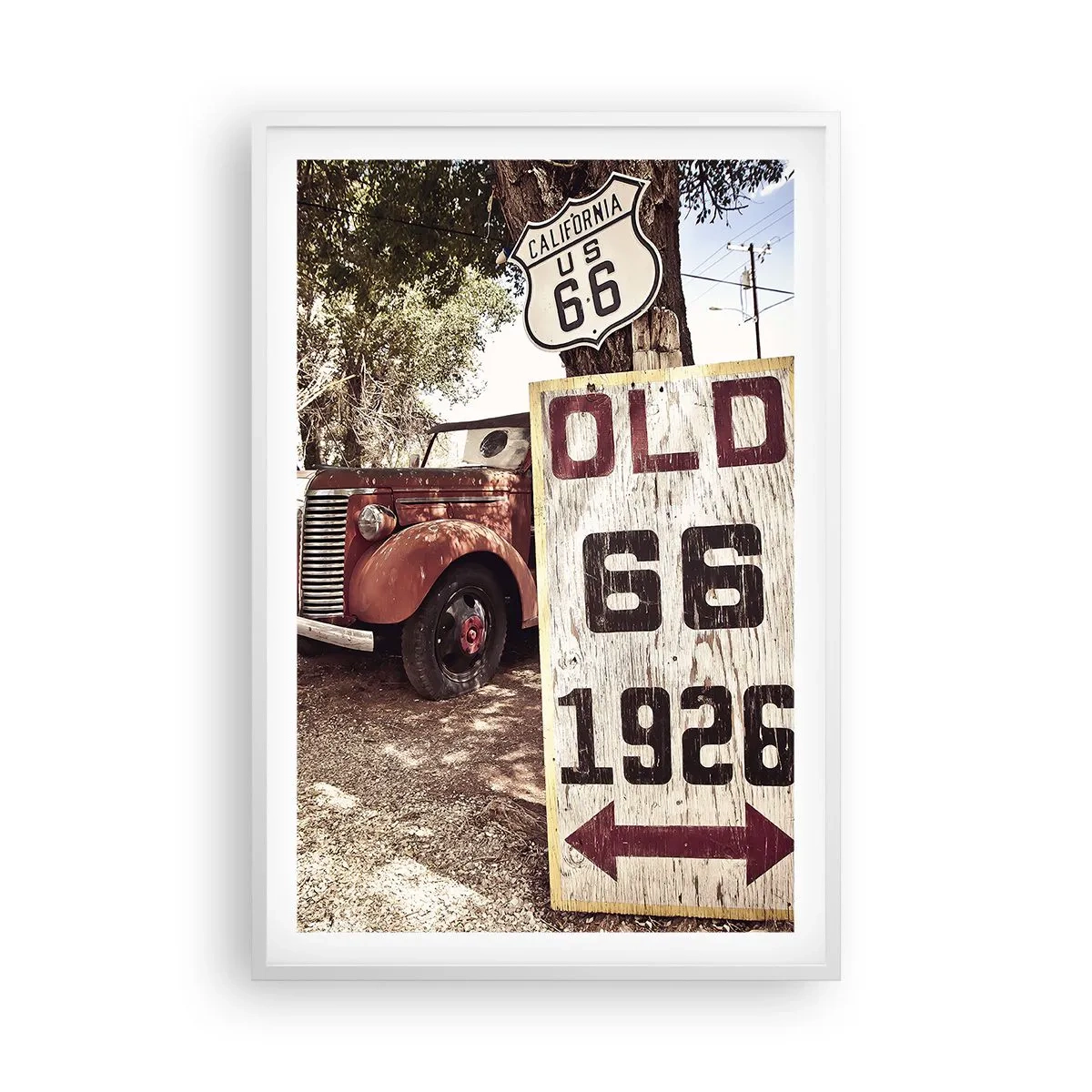 Poster în ramă albă - O legendă provincială americană - 61x91 cm