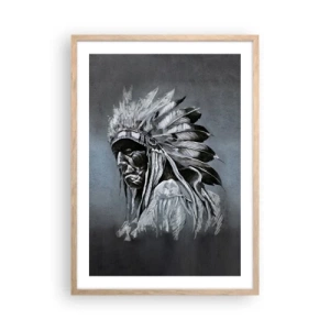 Poster în ramă de stejar deschis - Înapoi la rădăcini - 50x70 cm