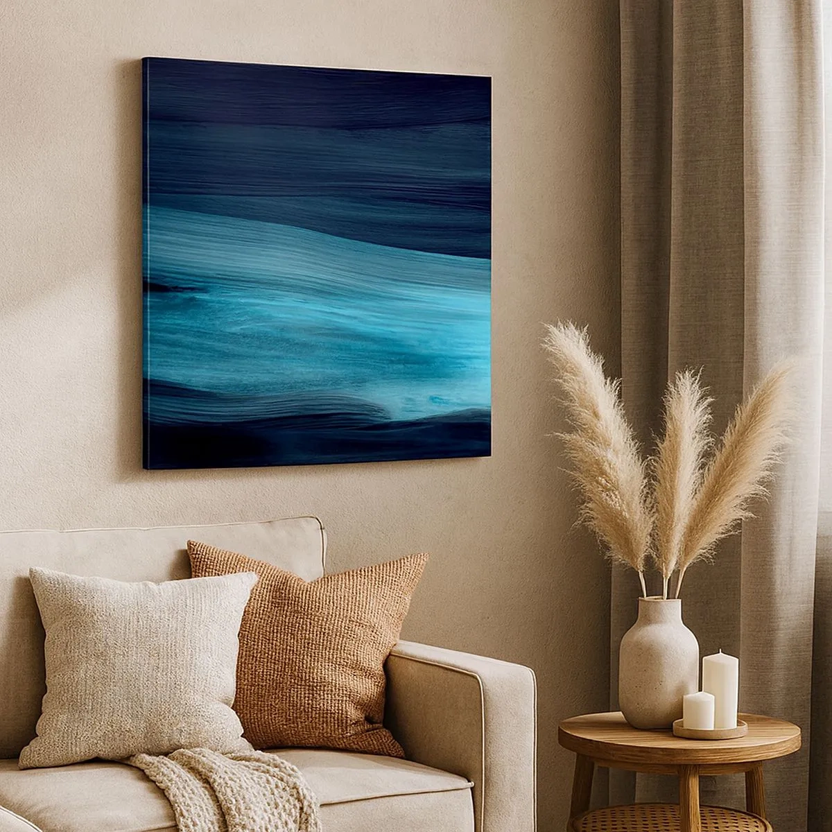 Tablou pe pânză - Du-te cu fluxul - 30x30 cm