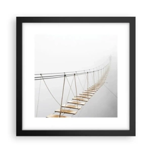 Poster în ramă neagră - Unde te va duce? - 30x30 cm