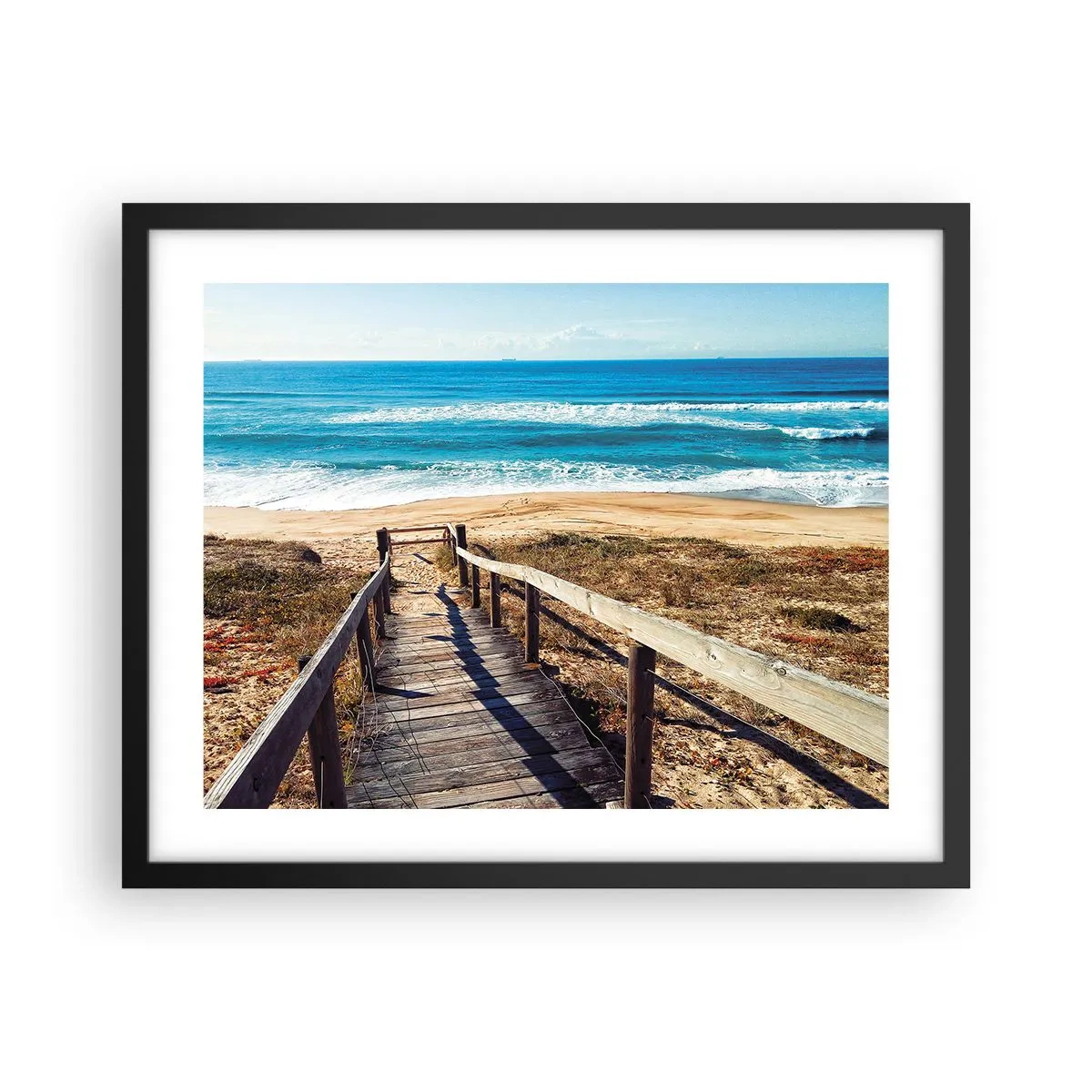 Poster în ramă neagră - Aleargă! - 50x40 cm