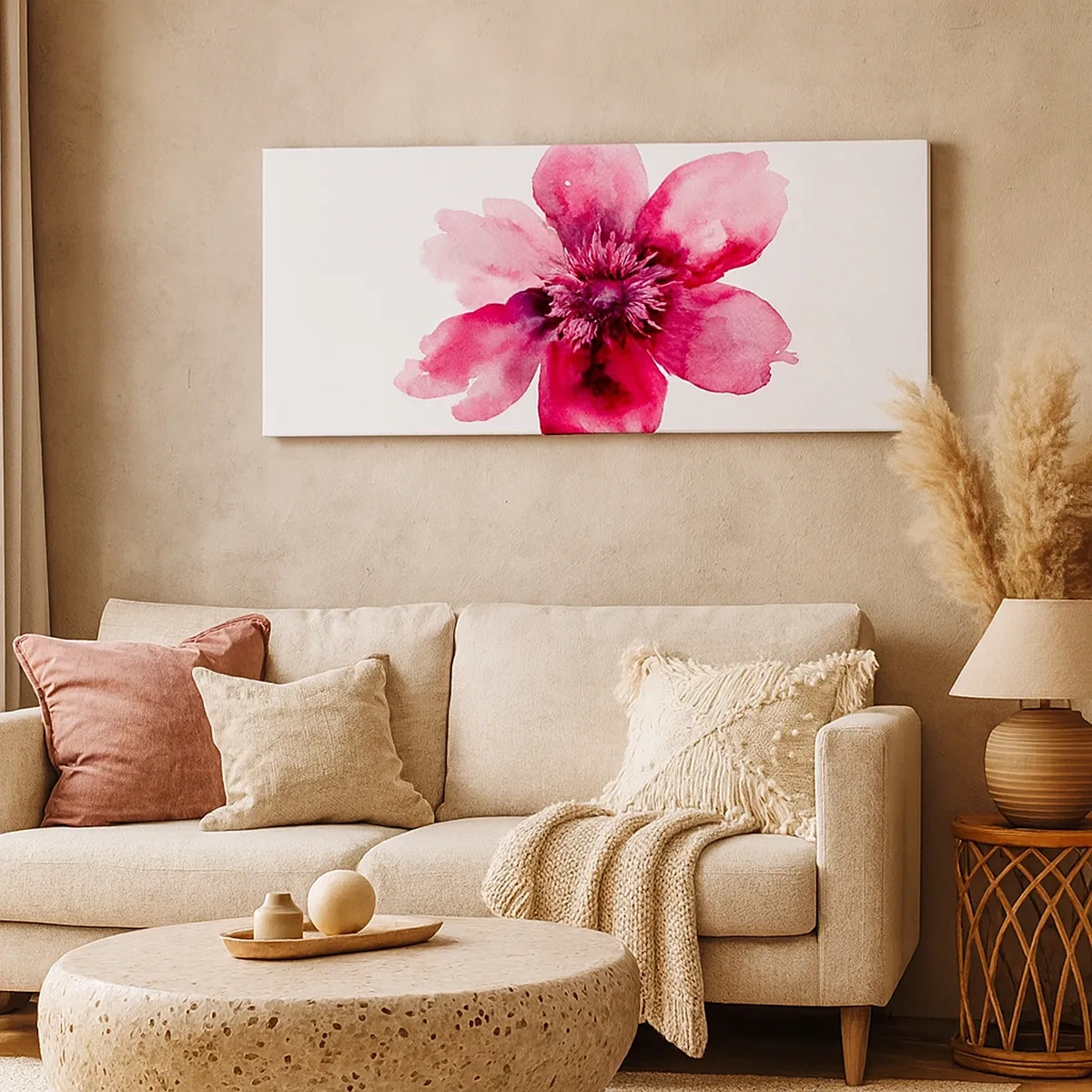 Tablou pe pânză - Sărut parfumat de carmin - 30x30 cm