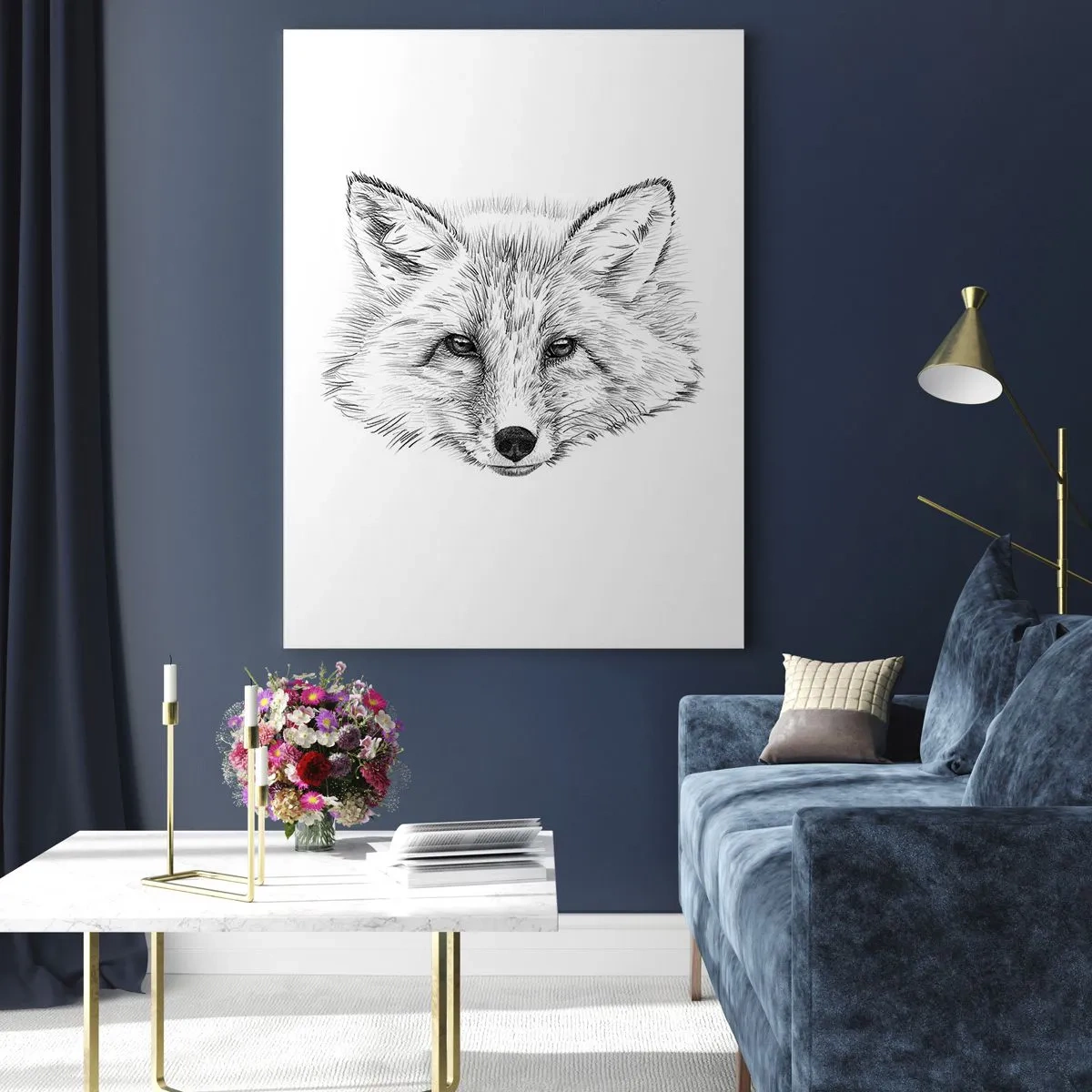 Tablou pe sticlă - Oare acești ochi pot minți? - 80x120 cm