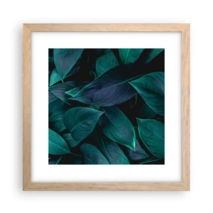 Poster în ramă de stejar deschis - Verdeața în sine - 30x30 cm
