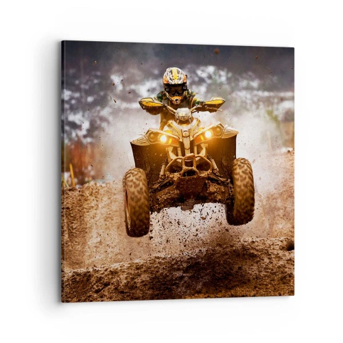 Tablou pe pânză - No risk no fun - 70x70 cm