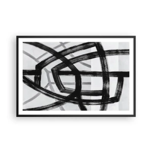 Poster în ramă neagră - Construind adâncimea - 91x61 cm