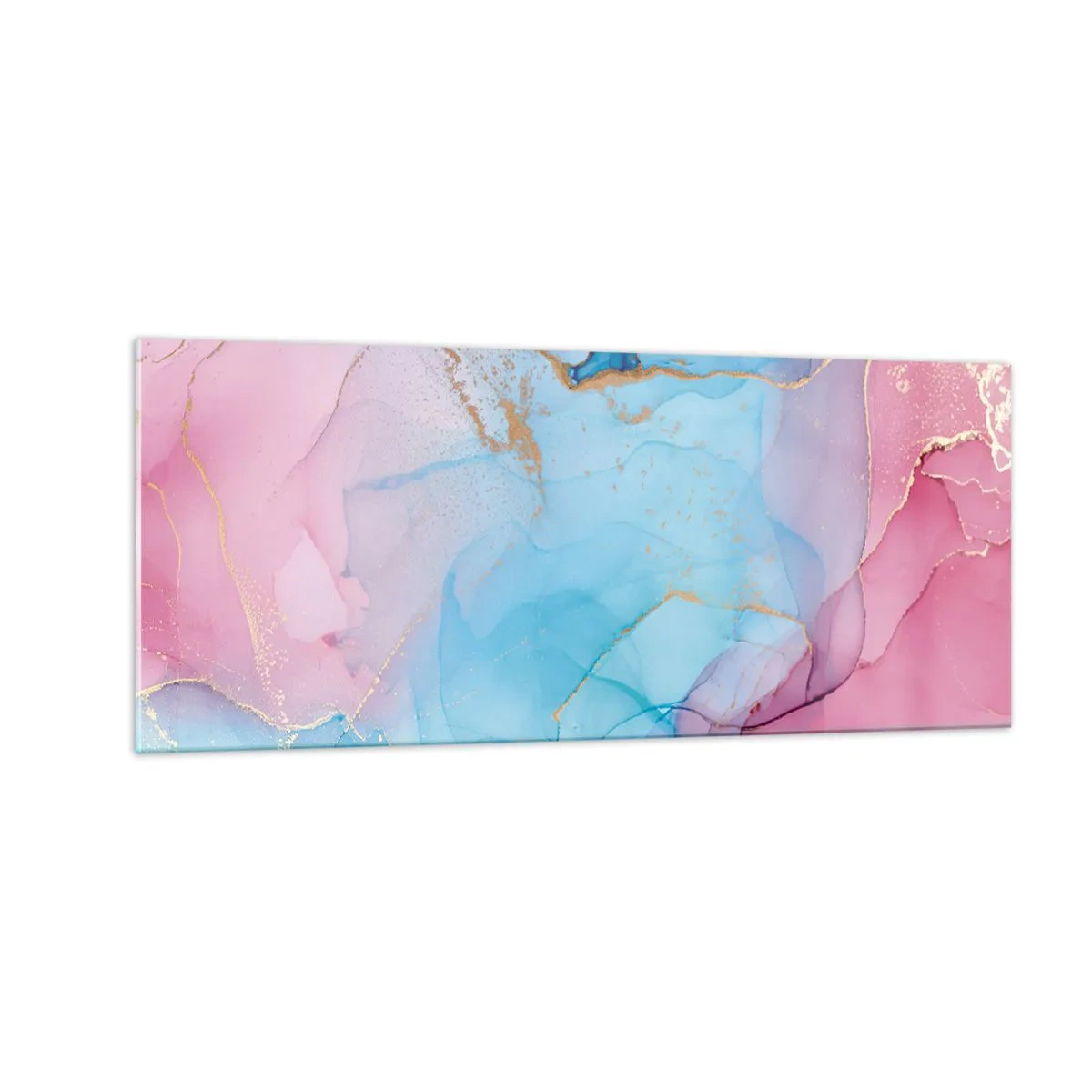 Tablou pe sticlă - Întâlnire și întrepătrundere - 100x40 cm