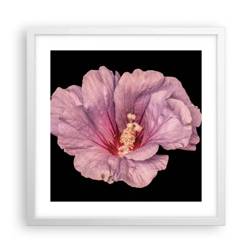 Poster în ramă albă - Direct la inimă - 40x40 cm