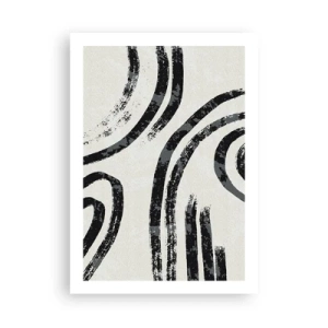 Poster - Pe jumătate oprit - 50x70 cm