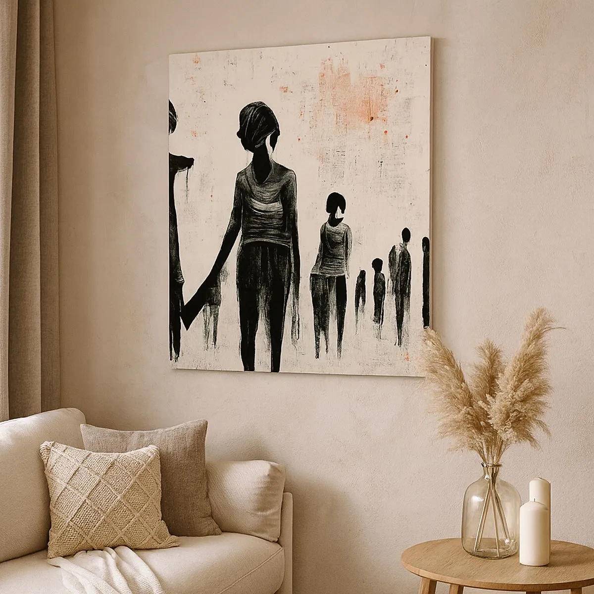 Tablou pe pânză - Împotriva singurătății - 30x30 cm