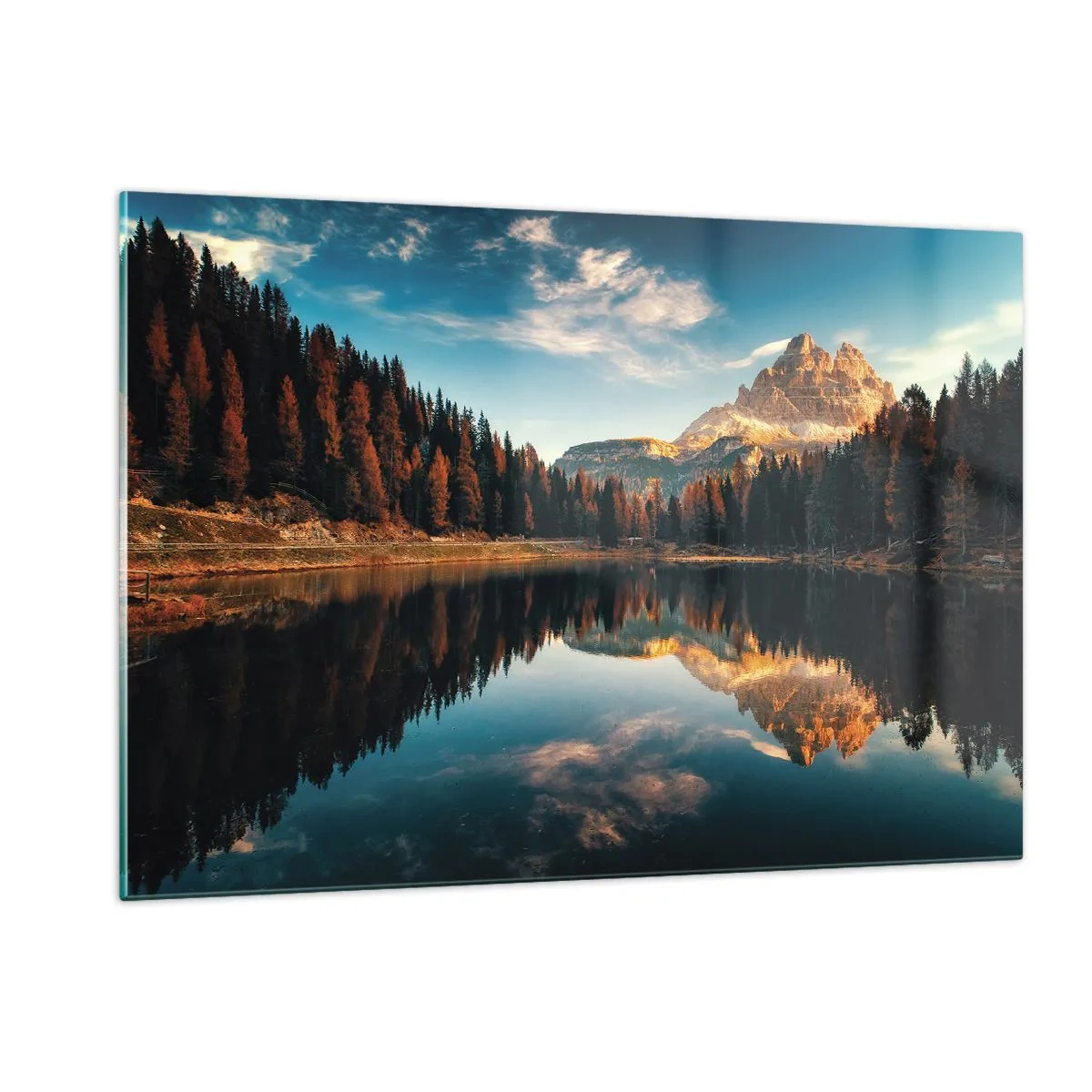 Tablou pe sticlă - Peisaj dublat - 120x80 cm