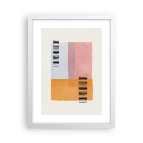 Poster în ramă albă - Din colț în colț - 30x40 cm